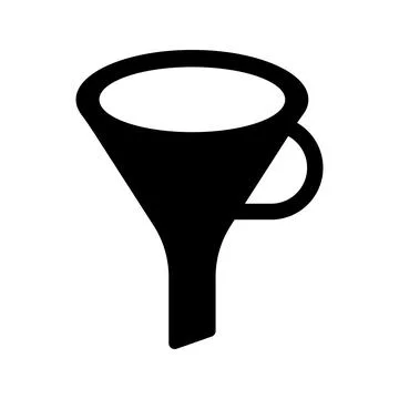 Filter, funnel icon. Stock Illustration