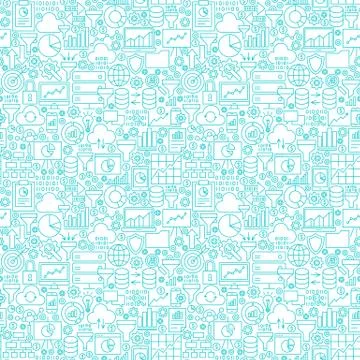 Filter Funnel Seamless Pattern Stock Illustration