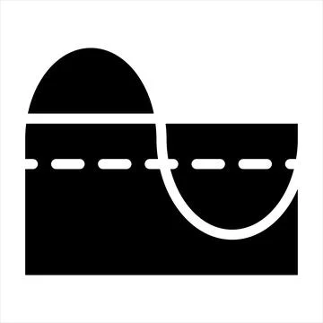 Filter glyph icon vector illustration isolated on white background Stock Illustration