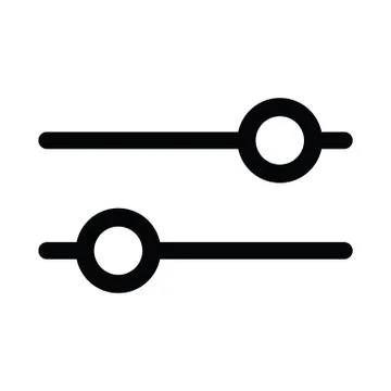 Filter icon - black vector sign Stock Illustration