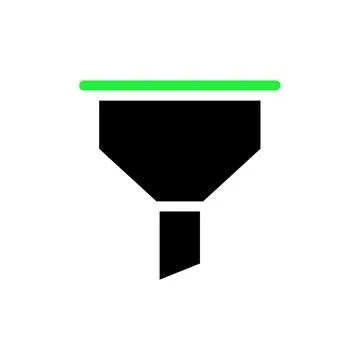 Filter Icon. Concept of Filtering, Selection, and Data Processing. Stock Illustration