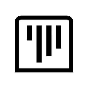 Filter icon graphic element isolated on a transparent background イラスト素材