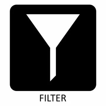 Filter icon illustration Stock Illustration