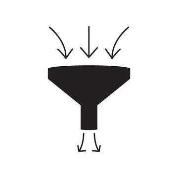 Filter icon vector Stock Illustration