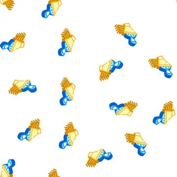 Filter kyc isometric icon seamless pattern Illustrazione stock