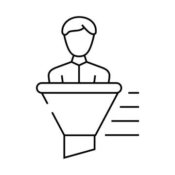 Filter kyc line icon vector illustration Stock Illustration