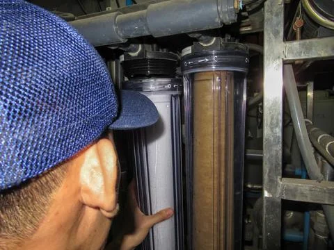 Filter of reverse osmosis Fotos Stock