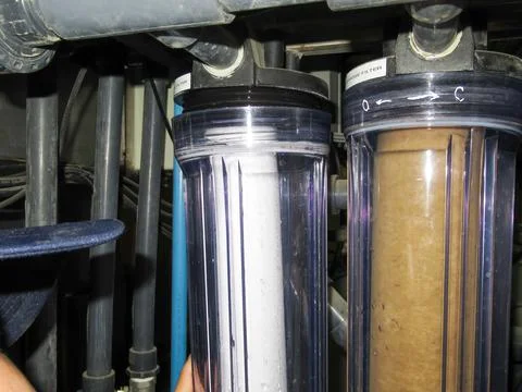 Filter of reverse osmosis 스톡 사진