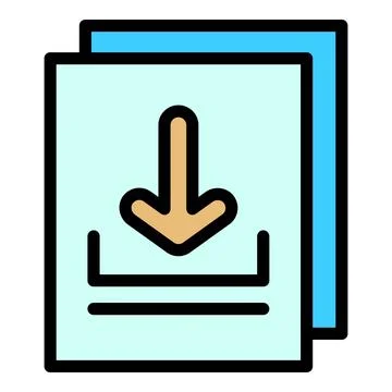 Filter search file icon vector flat 스톡 일러스트