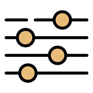Filter search option icon vector flat Illustration