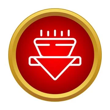 Filter symbol icon for data processing and sorting Stock Illustration