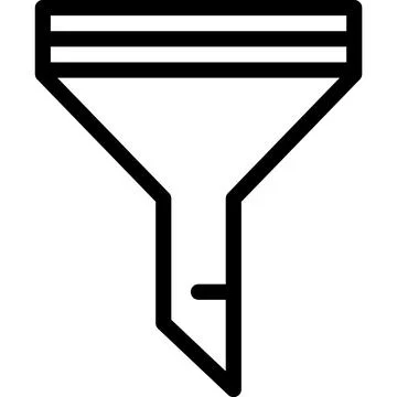 Filter Vector Icon Design Illustration 스톡 일러스트