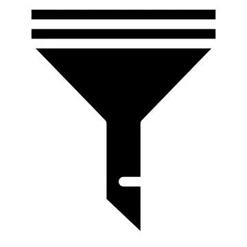 Filter Vector Icon Design Illustration Stock Illustration