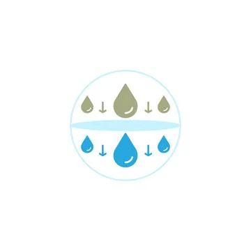 Filter water dirty to clean. Vector icon template Stock Illustration