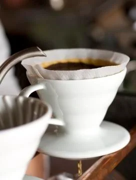 Filtered Coffee Close Up Stock Photos