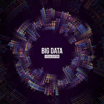 Filtering machine algorithms. Sorting binary code. Stock Illustration