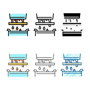 Filtration maple syrup color icon vector clean Stock Illustration