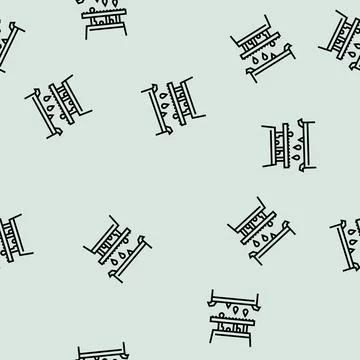 Filtration maple syrup line seamless pattern Illustrazione stock