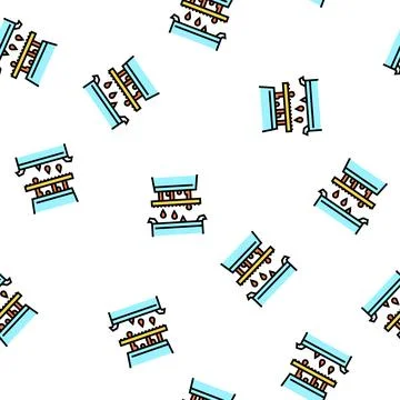 Filtration maple syrup vector seamless pattern Stockillustratie