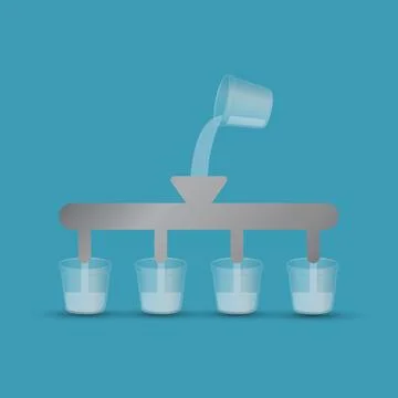 Filtration system Stock Illustration