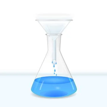Filtration of water solution Stock Illustration