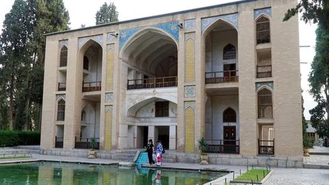 Fin Garden (Bagh-e Fin), Persian Garden in Isfahan Province, Kashan, Iran Stock Photos