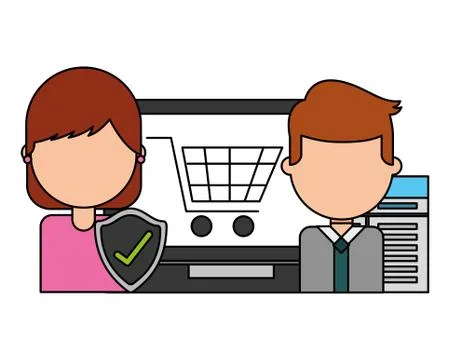 Fin tech business Stock Illustration