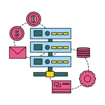 Fin tech business Stock Illustration