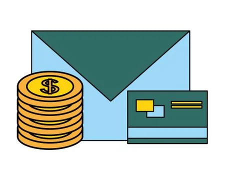 Fin tech business Stock Illustration