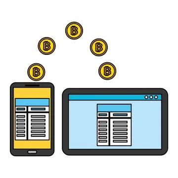 Fin tech business Stock Illustration