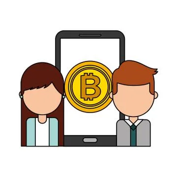 Fin tech business Stock Illustration