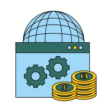 Fin tech business Stock Illustration