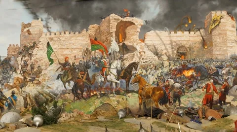 Final assault and the fall of Constantinople Stock Footage 58864733