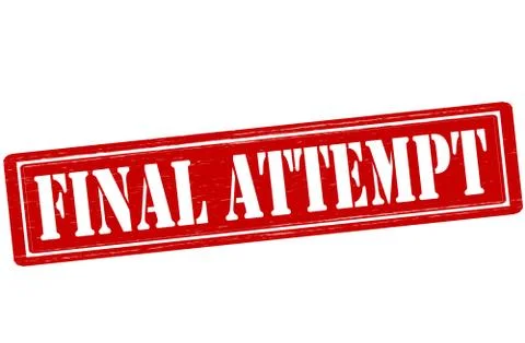 Final attempt Stock Illustration