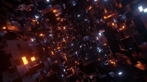 Final Block Space Adventure 库存插图