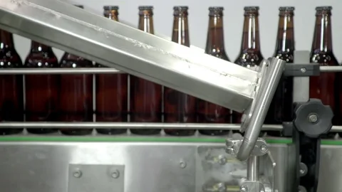 Final bottle process in Beer Factory  Stock-Footage 72088867