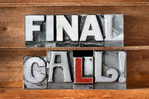 Final call tray Stock Photos