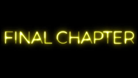 Final Chapter: A Neon Sign Graphic Design 库存影片 311546921