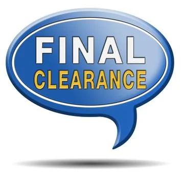 Final clearance Stock Illustration