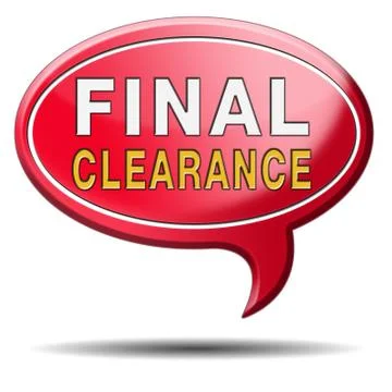 Final clearance Stock Illustration