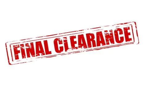 Final clearance Stock Illustration