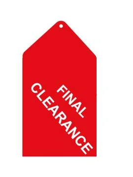 Final Clearance Tag Illustrazione stock