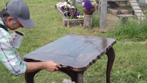 Final Coverage of the Restore Table Stock Footage 74205699