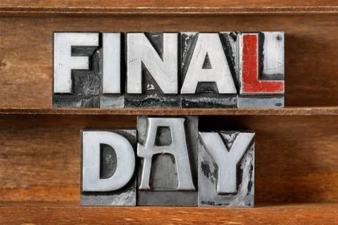 Final day tray Stock Photos