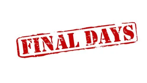 Final days Stock Illustration