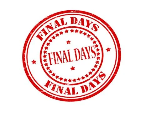 Final days Illustrazione stock