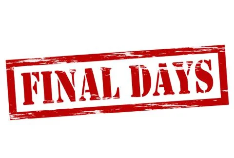 Final days Stock Illustration