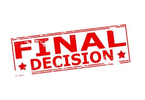 Final decision Stock Illustration