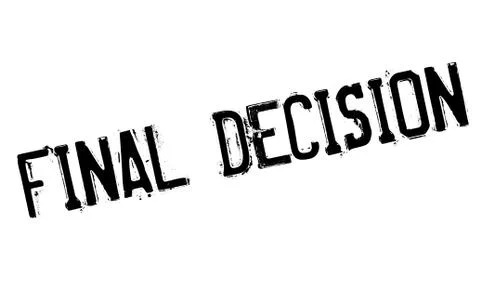 Final Decision rubber stamp Stock Illustration