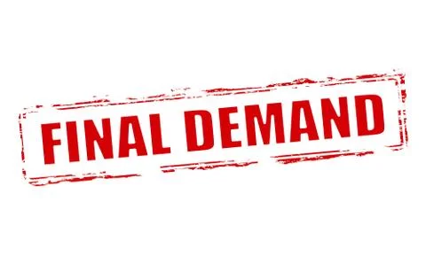 Final demand Illustrazione stock